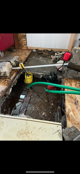degat des eaux a Lyon dans un sous sol de la maison