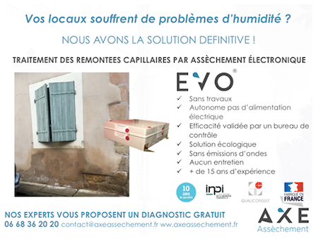 Notre zone d'activité pour ce service Assèchement des mur par procédé électronique avec solution EVO